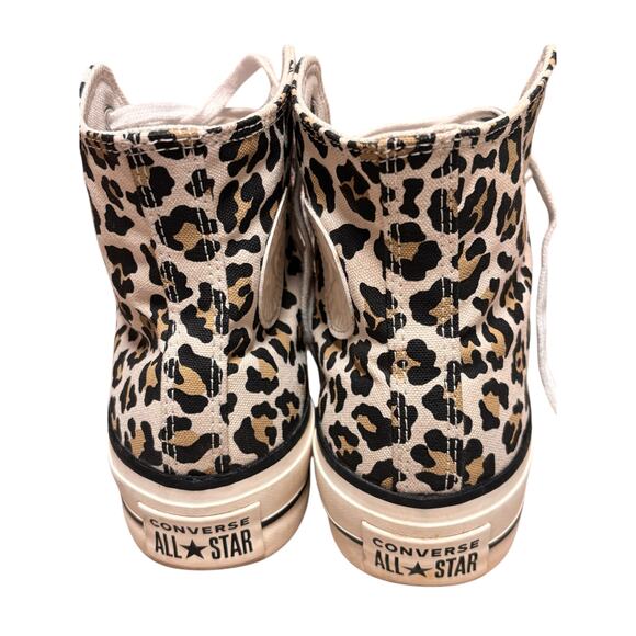 Converse Leopard Print High Top Sneakers Women’s 7 - Picture 3 of 8